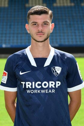 Stelios Kokovas VfL Bochum 2 BL, portrait date 2020 2021 Bochum North Rhine Westphalia Germany Team2