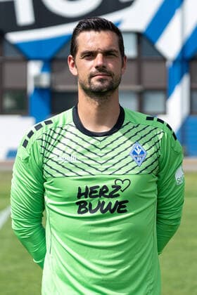 Markus Scholz Goalkeeper SV Waldhof Mannheim 3 Liga, portrait date 2020 2021 xozx
