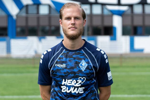 Marcel Seegert SV Waldhof Mannheim 3 Liga, portrait date 2020 2021 xozx