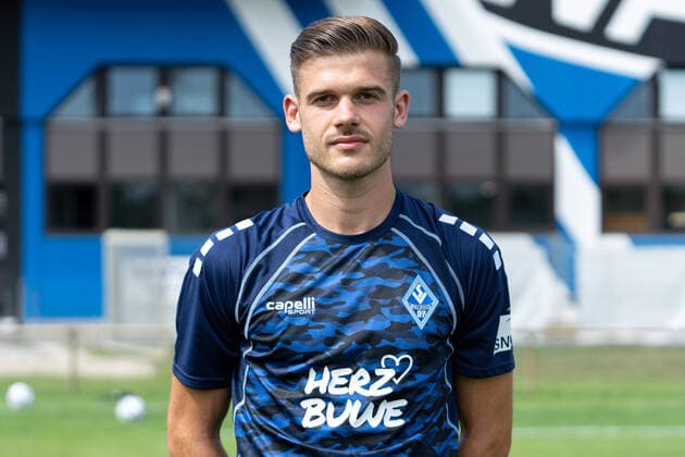 Jan Christoph Just SV Waldhof Mannheim 3 League, portrait date 2020 2021 xozx