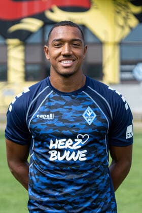 Anton Donkor SV Waldhof Mannheim 3 Liga, portrait date 2020 2021 xozx