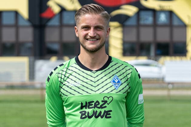 Jan Christoph Bartels Goalkeeper SV Waldhof Mannheim 3 Liga, portrait date 2020 2021 xozx