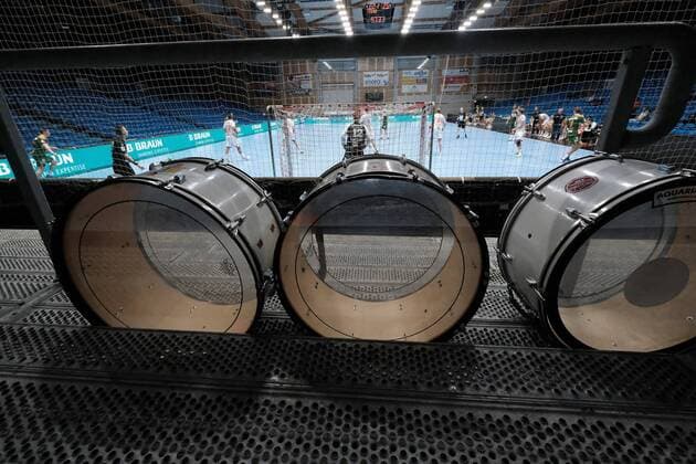 21 08 2020 xkhx Kassel Rothenbach Halle DHB Handball Bundesliga Season 2020 2021 Preparatory game MT Melsungen HSG Wetzlar Symbol image without spectators the drums remain silent