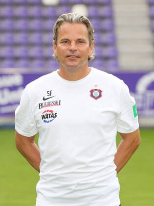 Teampresentation Erz Aue Fussball 2 Bundesliga Co Coach Sascha Franz FC Erzgebirge Aue 2 Bundesliga, Portrait date 2020 2021 , Aue, 22 08 2020, Erzgebirgsstadion, Football ,