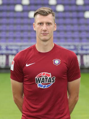Teampresentation Erz Aue Fussball 2 Bundesliga Goalkeeper Philipp Klewin FC Erzgebirge Aue 2 Bundesliga, portrait date 2020 2021 , Aue, 22 08 2020, Erzgebirgsstadion, Soccer ,