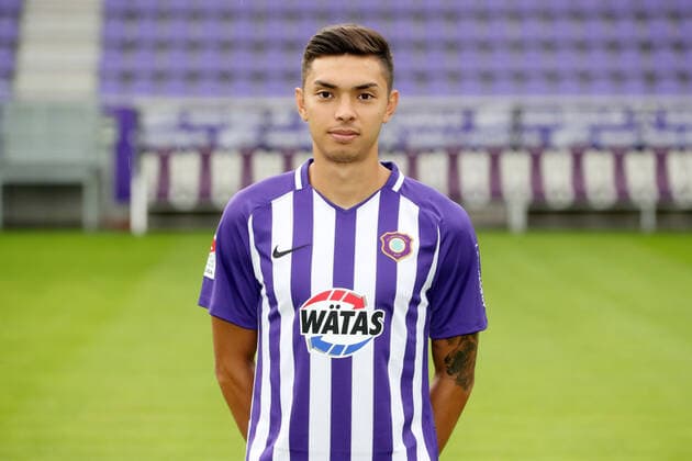 Team presentation Erz Aue Fussball 2 Bundesliga John Patrick Strauss Strauss FC Erzgebirge Aue 2 Bundesliga, portrait date 2020 2021 , Aue, 22 08 2020, Erzgebirgsstadion, football ,