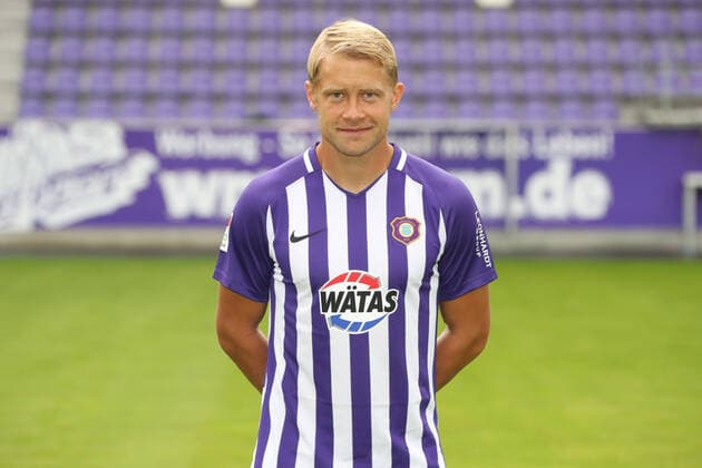 Team presentation Erz Aue Fussball 2 Bundesliga Jan Hochscheidt FC Erzgebirge Aue 2 Bundesliga, portrait date 2020 2021 , Aue, 22 08 2020, Erzgebirgsstadion, football ,