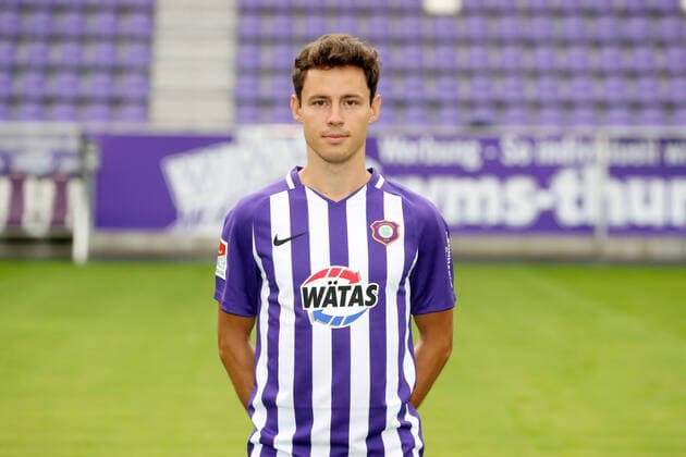 Team presentation Erz Aue Fussball 2 Bundesliga Clemens Fandrich FC Erzgebirge Aue 2 Bundesliga, portrait date 2020 2021 , Aue, 22 08 2020, Erzgebirgsstadion, football ,