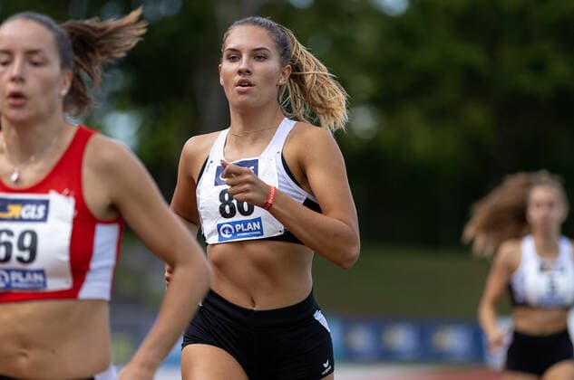 Deutsche Mehrkampfmeisterschaften; Vaterstetten, 23.08.2020 Cora Reitbauer (LG Filder); Deutsche Mehrkampfmeisterschaften im Sportzentrum in Vaterstetten am 23.08.2020, (Bayern). *** German all-around championships Vaterstetten, 23 08 2020 Cora Reitbauer LG Filder German all-around championships in the sports centre in Vaterstetten on 23 08 2020, Bavaria Copyright: xBEAUTIFULxSPORTS KJPetersx