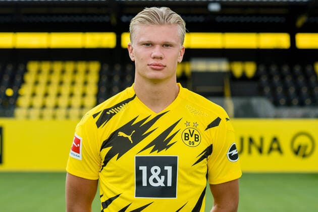 Borussia Dortmund 2020 Erling Haaland Borussia Dortmund 1 BL, portrait date 2020 2021 photo Alexandre Simoes BVB via TEAM2sportphoto Dortmund Nordrhein Westfalen Germany Poolfoto TEAM2sportphoto ,EDITORIAL USE ONLY