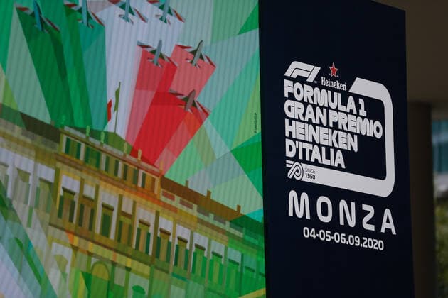2020 Heineken Monza F1 GP, Italy Billboard during F1 Grand Prix Heineken of Italy press conference, PK, Pressekonferenz Formula 1 Championship in Milan, Italy, August 27 2020  Copyright: xLM FrancescoxScaccianocex xIPAx xLivexMediax 0