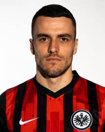 Football 1 Bundesliga, Eintracht Frankfurt Photo shoot 11 08 2020, , Football 1 Bundesliga, Eintracht Frankfurt Photo shoot 1 BL Porträttermin 2020 2021, emspor, v l Filip Kostic Eintracht Frankfurt am Main Deutsche Bank Park Hessen Germany DE Poolfoto Rappl Eintracht Frankfurt ,EDITORIAL USE ONLY