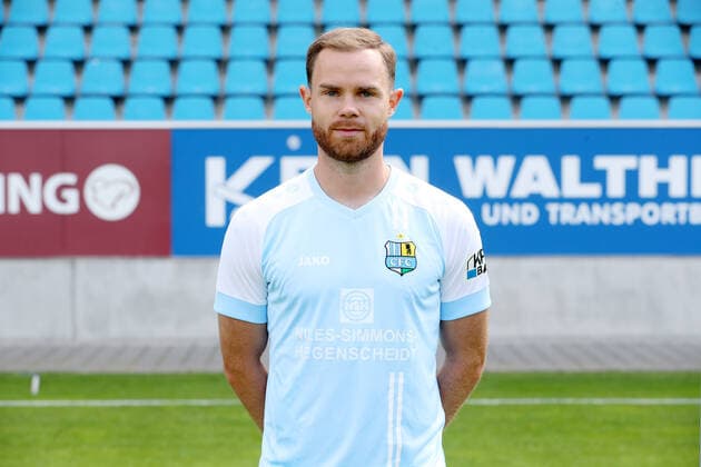 Teampraesentation Chemnitz 27 08 2020 Tobias Müller Mueller Chemnitzer FC Regionalliga NordOst, portrait date 2020 2021 , Chemnitz, 27 08 2020, Stadium at Gellertstrasse, Soccer ,