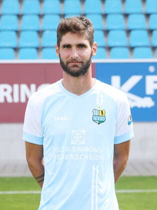Teampraesentation Chemnitz 27 08 2020 Niklas Hoheneder Chemnitzer FC Regionalliga NordOst, portrait date 2020 2021 , Chemnitz, 27 08 2020, Stadium at the Gellertstrasse, Soccer ,