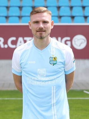 Teampraesentation Chemnitz 27 08 2020 Robert Zickert Chemnitzer FC Regionalliga NordOst, portrait date 2020 2021 , Chemnitz, 27 08 2020, Stadium at Gellertstrasse, Soccer ,