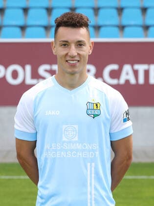 Team presentation Chemnitz 27 08 2020 Nils Köhler Koehler Chemnitzer FC Regionalliga NordOst, portrait date 2020 2021 , Chemnitz, 27 08 2020, Stadium at Gellertstrasse, Soccer ,