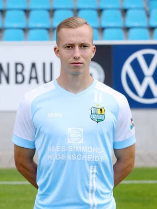 Teampraesentation Chemnitz 27 08 2020 Stanley Keller Chemnitzer FC Regionalliga NordOst, portrait date 2020 2021 , Chemnitz, 27 08 2020, Stadium at Gellertstrasse, Soccer ,