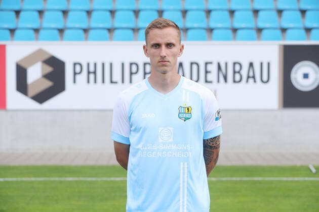 Teampraesentation Chemnitz 27 08 2020 Paul Milde Chemnitzer FC Regionalliga NordOst, portrait date 2020 2021 , Chemnitz, 27 08 2020, Stadium at Gellertstrasse, Soccer ,