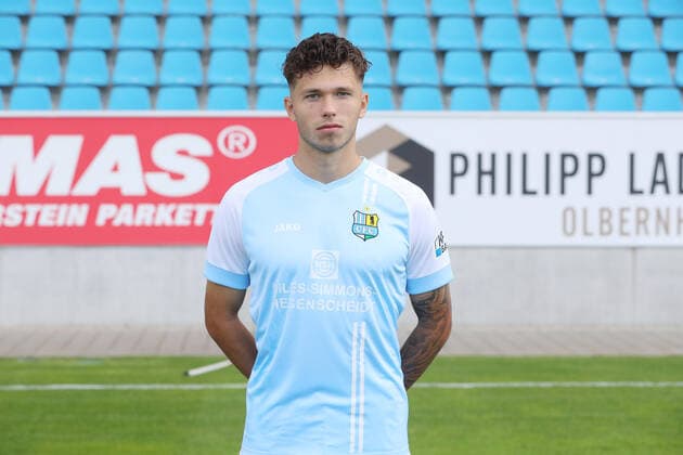Teampraesentation Chemnitz 27 08 2020 Riccardo Grym Chemnitzer FC Regionalliga NordOst, portrait date 2020 2021 , Chemnitz, 27 08 2020, Stadium at Gellertstrasse, Soccer ,