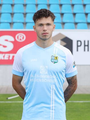 Teampraesentation Chemnitz 27 08 2020 Riccardo Grym Chemnitzer FC Regionalliga NordOst, portrait date 2020 2021 , Chemnitz, 27 08 2020, Stadium at Gellertstrasse, Soccer ,