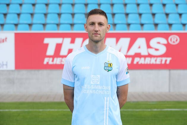 Teampraesentation Chemnitz 27 08 2020 Christian Bickel Chemnitzer FC Regionalliga NordOst, portrait date 2020 2021 , Chemnitz, 27 08 2020, Stadium at Gellertstrasse, Soccer ,