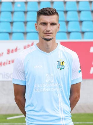 Teampraesentation Chemnitz 27 08 2020 Jovan Vidovic Chemnitzer FC Regionalliga NordOst, portrait appointment 2020 2021 , Chemnitz, 27 08 2020, Stadium at the Gellertstrasse, Football ,
