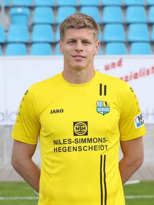 Teampraesentation Chemnitz 27 08 2020 Goalkeeper Jakub Jakubov Chemnitzer FC Regionalliga NordOst, portrait date 2020 2021 , Chemnitz, 27 08 2020, Stadion an der Gellertstrasse, Football ,