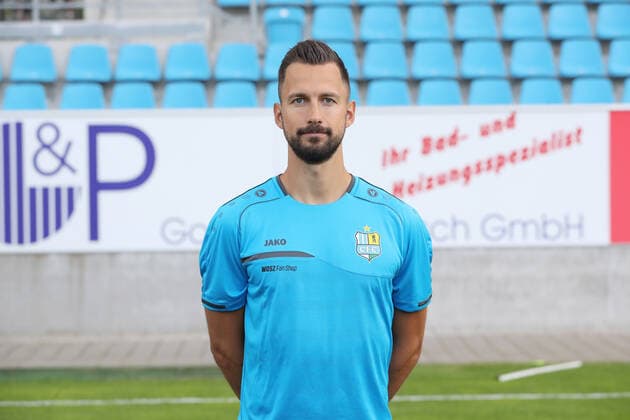 Teampraesentation Chemnitz 27 08 2020 Physiotherapist Florian Brabant Chemnitzer FC Regionalliga NordOst, portrait appointment 2020 2021 , Chemnitz, 27 08 2020, Stadium at Gellertstrasse, Football ,