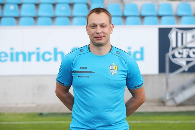 Teampraesentation Chemnitz 27 08 2020, Henry Büttner Buettner, Zeugwart Chemnitzer FC Regionalliga NordOst, Portrait date 2020 2021, Chemnitz, 27 08 2020, Stadion an der Gellertstrasse, Football ,