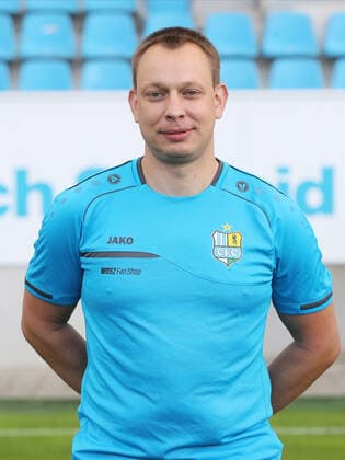 Teampraesentation Chemnitz 27 08 2020, Henry Büttner Buettner, Zeugwart Chemnitzer FC Regionalliga NordOst, Portrait date 2020 2021, Chemnitz, 27 08 2020, Stadion an der Gellertstrasse, Football ,