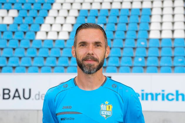 CFC team photo 27 08 2020 Chemnitz, sports, stadium at Gellertstrasse, soccer, Regionalliga Nordost, CFC team photo of the season 2020 2021 Co-Coach Christian Tiffert Chemnitz Chemnitz Saxony Germany