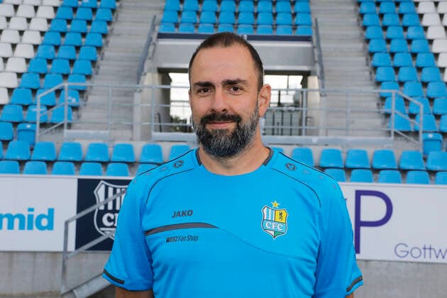 CFC team photo 27 08 2020 Chemnitz, sports, stadium at Gellertstrasse, soccer, regional league northeast, CFC team photo of the season 2020 2021 doctor Dr Kristian Schaper Chemnitz Saxony Germany