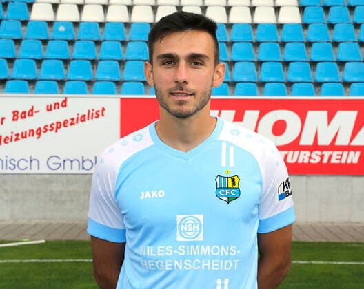 CFC team photo 27 08 2020 Chemnitz, sports, stadium at Gellertstrasse, soccer, Regionalliga Nordost, CFC team photo of the season 2020 2021 Ioannis Karsanidis Chemnitz Saxony BRD