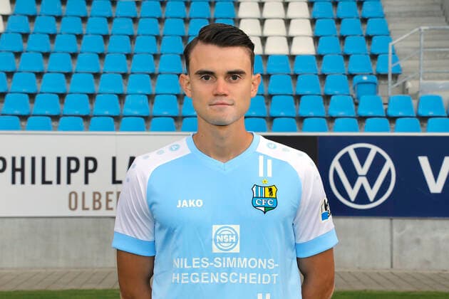 CFC team photo 27 08 2020 Chemnitz, sports, stadium at Gellertstrasse, soccer, regional league northeast, CFC team photo of the season 2020 2021 Lukas Knechtel Chemnitz Sachsen BRD