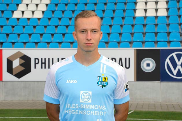 CFC team photo 27 08 2020 Chemnitz, sports, stadium at Gellertstrasse, soccer, Regionalliga Nordost, CFC team photo of the season 2020 2021 Stanley Keller Chemnitz Saxony Germany