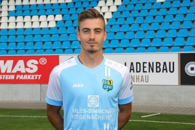 CFC team photo 27 08 2020 Chemnitz, sports, stadium at Gellertstrasse, soccer, Regionalliga Nordost, CFC team photo of the season 2020 2021 Roman Bekö Chemnitz Saxony Germany