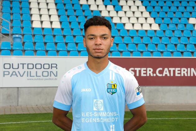 CFC team photo 27 08 2020 Chemnitz, sports, stadium at Gellertstrasse, soccer, Regionalliga Nordost, CFC team photo of the season 2020 2021 Theo Ogbidi Chemnitz Saxony Germany