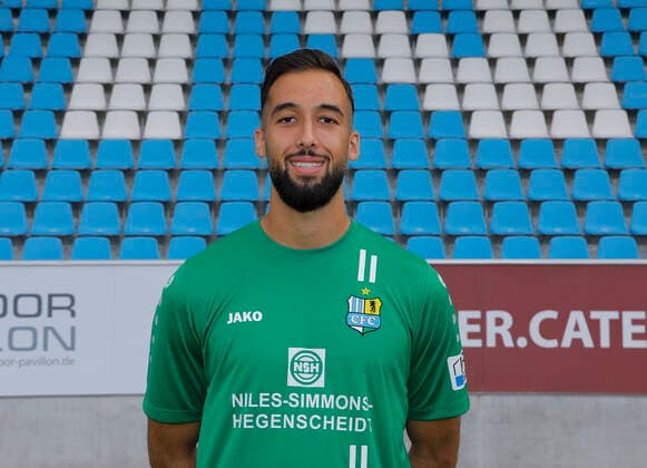 CFC team photo 27 08 2020 Chemnitz, sports, stadium at Gellertstrasse, soccer, regional league northeast, CFC team photo of the season 2020 2021 Isa Dogan goalkeeper Chemnitz Saxony Germany