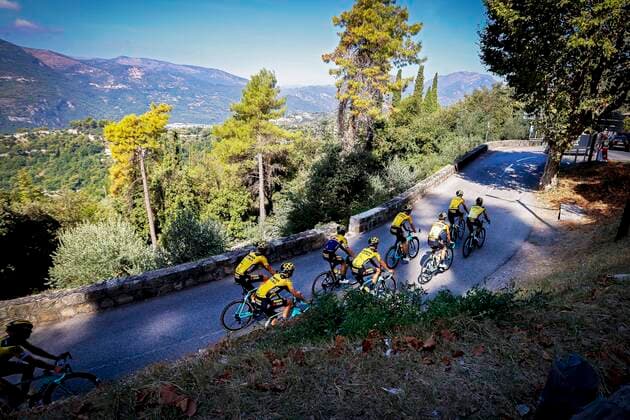 NICE, FRANCE - AUGUST 27 : VAN AERT Wout (BEL) of TEAM JUMBO - VISMA during the official team presentation prior to the 107th edition of the 2020 Tour de France cycling race on August 27, 2020 in Nice, France, 27 08 2020 CYCLISME : Tour De France 2020 - 27 08 2020 PhotoNews Panoramic 