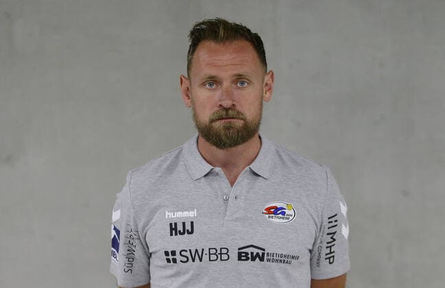 Bietigheim , Handball photo session SG BBM Bietigheim , HannesJon Jonsson coach