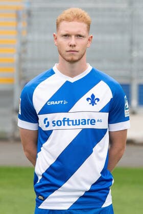 27 08 2020, xfux, Football 2 Bundesliga, SV Darmstadt 98, 2 BL, portrait appointment 2020 2021, photo appointment, emonline, emspor, deloka, v l Leon Mueller SV Darmstadt 98 2 BL portrait appointment 2020 2021 Darmstadt