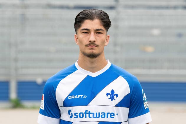 27 08 2020, xfux, Football 2 Bundesliga, SV Darmstadt 98, 2 BL, portrait appointment 2020 2021, photo appointment, emonline, emspor, deloka, v l Ensar Arslan SV Darmstadt 98 2 BL portrait appointment 2020 2021 Darmstadt