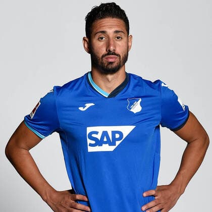 Portrait TSG 1899 Hoffenheim , Soccer 1 Bundesliga Season 2020 2021 Ishak Belfodil , TSG 1899 Hoffenheim Portrait TSG 1899 Hoffenheim 2020 2021 Sinsheim, GER, 21 08 2020 , Soccer 1 Bundesliga 2020 2021 Editorial use only Sinsheim Wirsol Rhein Neckar Arena Germany AV_20200821_tsg ,EDITORIAL USE ONLY