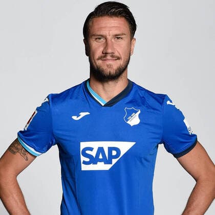 Portrait TSG 1899 Hoffenheim , Soccer 1 Bundesliga Season 2020 2021 Ermin Bicakcic , TSG 1899 Hoffenheim Portrait TSG 1899 Hoffenheim 2020 2021 Sinsheim, GER, 21 08 2020 , Soccer 1 Bundesliga 2020 2021 Editorial use only Sinsheim Wirsol Rhein Neckar Arena Germany AV_20200821_tsg ,EDITORIAL USE ONLY
