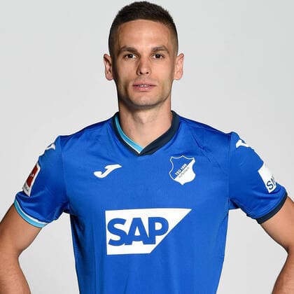 Portrait TSG 1899 Hoffenheim , Soccer 1 Bundesliga season 2020 2021 Mijat Gacinovic , TSG 1899 Hoffenheim Portrait TSG 1899 Hoffenheim 2020 2021 Sinsheim, GER, 21 08 2020 , Soccer 1 Bundesliga 2020 2021 Editorial use only Sinsheim Wirsol Rhein Neckar Arena Germany AV_20200821_tsg ,EDITORIAL USE ONLY
