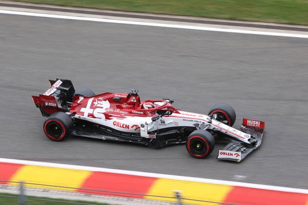 FORMULA 1 ROLEX BELGIAN GRAND PRIX 2020 28 08 2020, Circuit de Spa Francorchamps, Spa Franchorchamps, FORMULA 1 ROLEX BELGIAN GRAND PRIX 2020 , in the picture Kimi Raikkonen FIN 7 , Alfa Romeo Racing ORLEN nordphotoxBratic nph00250