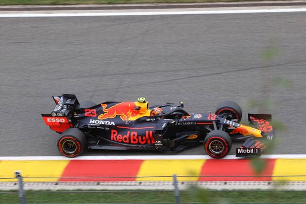 FORMULA 1 ROLEX BELGIAN GRAND PRIX 2020 28 08 2020, Circuit de Spa Francorchamps, Spa Franchorchamps, FORMULA 1 ROLEX BELGIAN GRAND PRIX 2020 , in the picture Alexander Albon GBR 23 , Aston Martin Red Bull Racing nordphotoxBratic nph00250