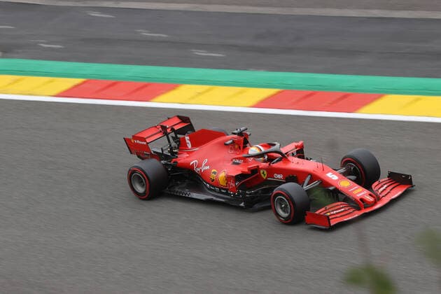 FORMULA 1 ROLEX BELGIAN GRAND PRIX 2020 28 08 2020, Circuit de Spa Francorchamps, Spa Franchorchamps, FORMULA 1 ROLEX BELGIAN GRAND PRIX 2020 , in the picture Sebastian Vettel GER 5 , Scuderia Ferrari nordphotoxBratic nph00250
