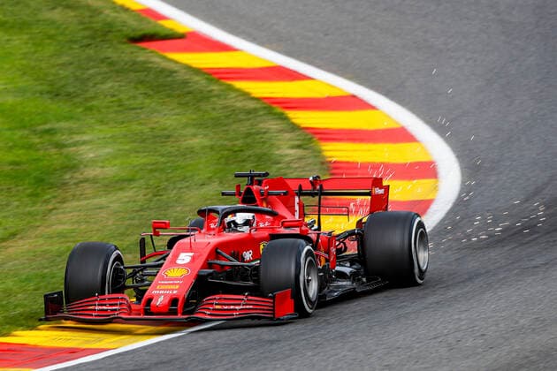Motorsports FIA Formula One World Championship 2020, Grand Prix of Belgium, 5 Sebastian Vettel GER, Scuderia Ferrari Mission Winnow , Spa Francorchamps Belgium