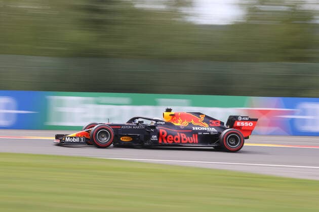 FORMULA 1 ROLEX BELGIAN GRAND PRIX 2020 28 08 2020, Circuit de Spa Francorchamps, Spa Franchorchamps, FORMULA 1 ROLEX BELGIAN GRAND PRIX 2020 , in the picture Max Verstappen NEL 33 , Aston Martin Red Bull Racing nordphotoxBratic nph00250
